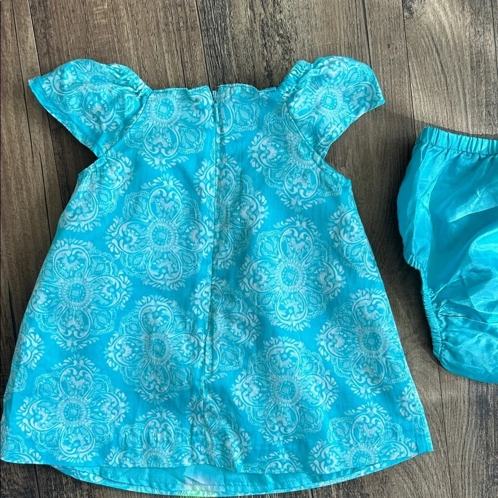 GAP Blue baby Dress with Bloomers